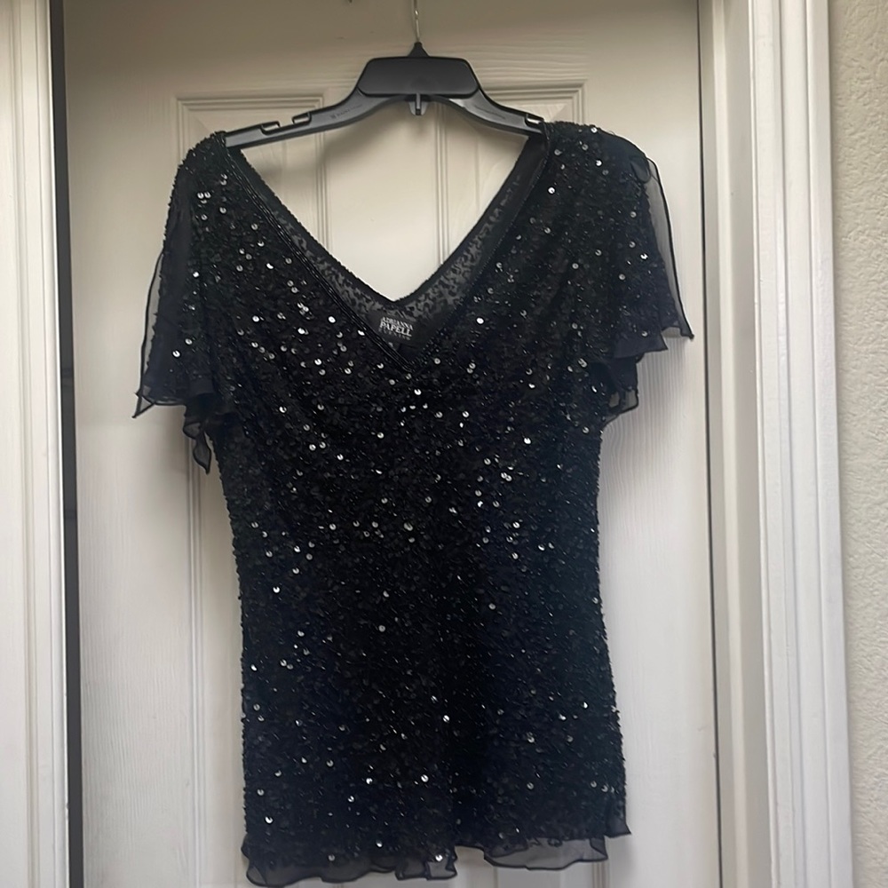 Adrianna Papell Evening sequin top
